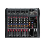 Console de mixage dj 8 canaux - kcvv - xtuga ct80x - alimentation fant�me 48 v - bluetooth - lecture ...