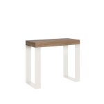 Console murale extensible tecno ch�ne nature cadre blanc - tecno - 90x40 / 300 cm - 14 personnes - aspect ...
