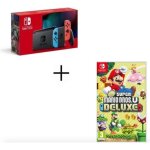 Console nintendo switch + new super mario bross u deluxe