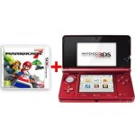 Console portable - nintendo - 3ds rouge metal - sp�ciale - cartes ra incluses