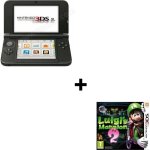 Console portable - nintendo - 3ds xl noire - bundle - luigis mansion 2 - 4 go