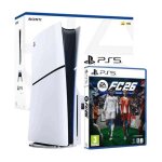 Console de salon - sony - playstation 5 slim disc version - ea sports fc 26 bundle - 825 go - blanc