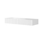Console suspendue avec tiroirs nicole ? buffet flottant moderne blanc mat 100 x 15 x 41 cm
