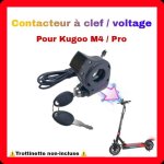 Contacteur  clef trottinette lectrique  clef avec affichage du voltage pour kugoo m4 - kugoo m4 pro ...