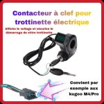 Contacteur  clef trottinette lectrique neiman trottinette cle kugoo zero kaabo. . [voltage clef]