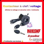 Contacteur switch clef pour trottinette �lectrique zero kaabo . . afficheur voltage trottinette 3 broches ...