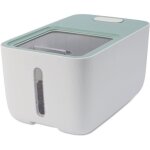 Container croquettes - m pets - boxi - 10 l - couvercle coulissant - fentre transparente - roulettes ...