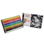 Crayons pastels - conte a paris - assortiment de 12 crayons - pointe - mixte