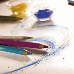 Crayons pastel - conte a paris - assortiment 12 - bote mtal - multicolore - mine dure