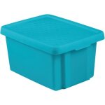 Conteneur boîte avec couvercle - curver - essentials - 16l - bleu - plastique Conteneur boîte avec couvercle - curver - essentials - 16l - bleu - plastique