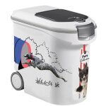 Conteneur  croquettes curver - 35l / 12 kg - pets collection - pour chien