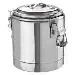 Conteneur isotherme pour le transport daliments en acier au nickel - chrome 12 l h 340 mm � 300 mm - ...