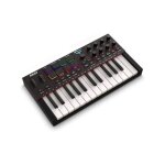 Controlador midi akai mpk mini iv 25 teclas usb - c pads rgb 8 perillas asignables