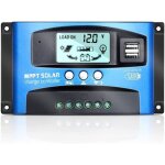 Contr�leur de charge solaire mppt 100a - r�gulateur 12v 24v avec usb et �cran lcd