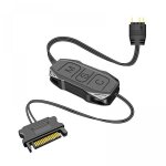 Contr�leur hub pour ventilateurs argb 5v 3 - pin - alimentation sata synchronisation rgb compact et portable ...