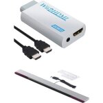 Converter convertisseur adaptateur vido hp pour wii avec audio 35 mm + cable hdmi + sensor bar