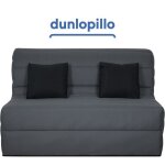 Canap convertible ub design alix - bz - 140 - p - gris - 2 places - dhoussable - tissu - 140x190 cm ...
