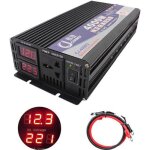 Convertisseur 12v à 220v - onduleur - 4000w - onde pure sinus - idéal camping et bateau Convertisseur 12v à 220v - onduleur - 4000w - onde pure sinus - idéal camping et bateau