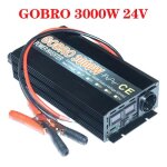 Convertisseur 3000w - gobro - 24v � 220v - onde pure sinus - �cran lcd - protection basse tension