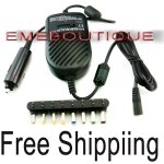 Convertisseur adaptateur dc allume - cigare - universel - noir - pour pc portable - chargeur - voiture ...