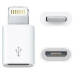 Convertisseur adaptateur pratique micro usb vers lightning pour iphone t�l�phone portable ipod ipad blanc ...