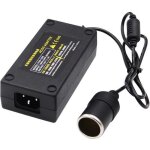 Convertisseur adaptateur - noir - ac 220v � dc 12v - 5a - 60w - prise murale