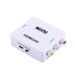 Convertisseur adaptateur vid�o audio / vid�o cvbs adaptateur num�rique hdmi vers av 720p / 1080p blanc ...