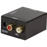 Convertisseur audio analogique vers numrique coaxial l / r toslink logilink (ca0102