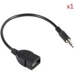 Convertisseur c�ble adaptateur 3. 5mm m�le audio aux jack � usb 2. 0 type a femelle gto pour jouer de ...