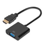 Convertisseur hdmi vers vga 1080p adaptateur hdmi mle vers vga femelle avec audio et micro cble usb ...