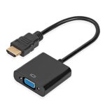 Convertisseur hdmi vers vga 1080p adaptateur hdmi mle vers vga femelle avec audio et micro cble usb ...