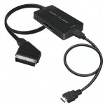 Convertisseur p�ritel vers hdmi avec commutateur 720p / 1080p - adaptateur pour moniteur tv projecteur ...