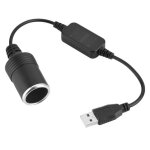 Convertisseur de puissance de port usb vers câble adaptateur de prise allume - cigare de voiture 12v Convertisseur de puissance de port usb vers câble adaptateur de prise allume - cigare de voiture 12v