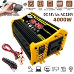 Convertisseur transformateur chargeur pour voiture 4000w 12v 220v onduleur dc / ac avec ports de charge ...