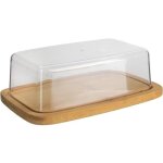 Beurrier - cook concept - ka2140 - bambou et plastique - beige et transparent - h6 x 125 x 205 cm