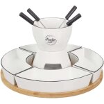 Fondue coffret support bambou coupellex4 et p4