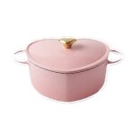 Cook & pan - love cocotte en fonte 20 cm - induction - sans pfas - rev�tement antiadh�sif en c�ramique ...