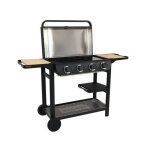 Cookin garden barbecue gaz flavo 76sc sur chariot - 4 feux - 10 kw - l 158l 59h 105 cm - surface cuisson ...