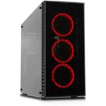 Botier pc - cooltek - tour midi rvb noir - verre tremp - 3 ventilateurs 120 mm - compatible atx / m ...