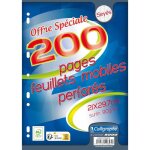 Copies simples - clairefontaine - a4 - paquet de 200 - 90 g / m² - grands carreaux Copies simples - clairefontaine - a4 - paquet de 200 - 90 g / m² - grands carreaux