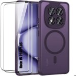 Coque + 2 verres tremp�s pour xiaomi redmi note 15 pro plus 5g - avec protection cam�ra - violet