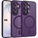 Coque antichoc - booling - pour samsung galaxy s26 - avec anneau magn�tique et vitre cam�ra - violet