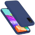 Coque pour samsung galaxy a41 housse en liquid blue etui case cover protection en silicone tpu telephone ...