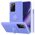 Coque pour samsung galaxy note 20 ultra housse en liquid light purple etui case cover protection en silicone ...