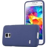 Coque - cadorabo - samsung galaxy s5 mini - frost bleu fonc - silicone tpu - souple