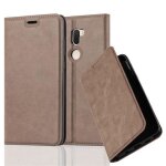 Coque - cadorabo - xiaomi mi 5s plus - marron caf� - �tui avec fermeture magn�tique - protection compl�te ...