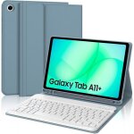 Coque clavier pour samsung galaxy tab a11 + 11 2025 - azerty fran�ais clavier d�tachable sans fil bluetooth ...