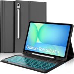 Coque clavier pour tablette samsung - suteo - samsung galaxy tab s10 fe + plus 13. 1 - clavier r�tro�clair� ...