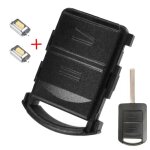 Coque de cl tlcommande  2 bouton avec 2 micro - interrupteurs pour opel - vauxhall corsa meriva tigra ...