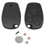 Coque de cl� t�l�commande � 3 bouton avec 3 interrupteurs + 1 batterie pour renault kangoo clio 3 twingo ...